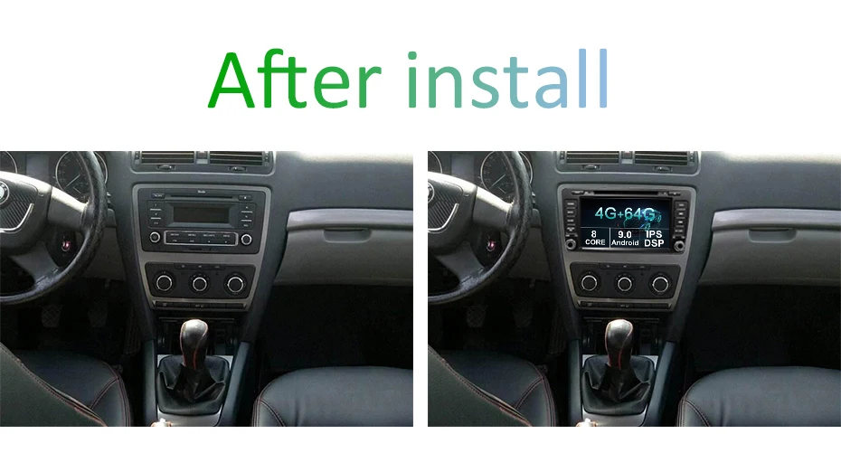 4G+ 64G 8 CORE 2 Din Android 9,0 автомобильный dvd мультимедийный плеер gps Авторадио для SKODA Octavia 2009-2013 автомобильный Радио wifi DVR obd2 DSP