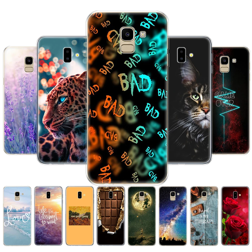 

For Samsung J6 2018 Case EU J600 J600F SM-J600F Soft TPU Cover For Samsung Galaxy J6Plus 2018 J6+ J 6 Plus J610 J610F silicon