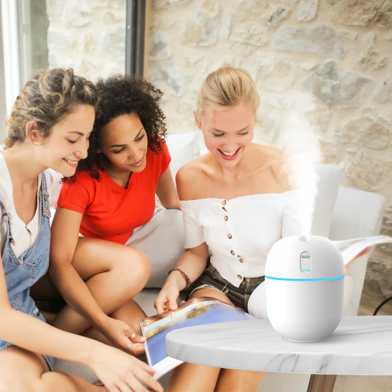 

SEYNLI Ultrasonic Mini Air Humidifier 220ML USB Aroma Essential Oil Diffuser Home Car Fogger Mist Maker with LED Night Lamp