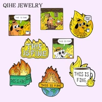this is fine enamel pin cartoon dog brooches lapel pins badge shirt bag funny animal jewelry gift for fans friends wholesale