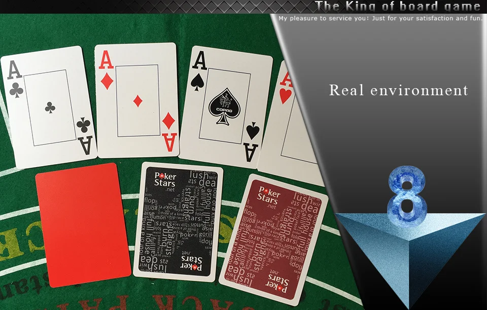 K8356 10 компл./лот Baccarat Texas Hold'em пластиковые игральные карты водонепроницаемые атласные для покера карты Pokerstar настольная игра 2,48*3,46 дюймов