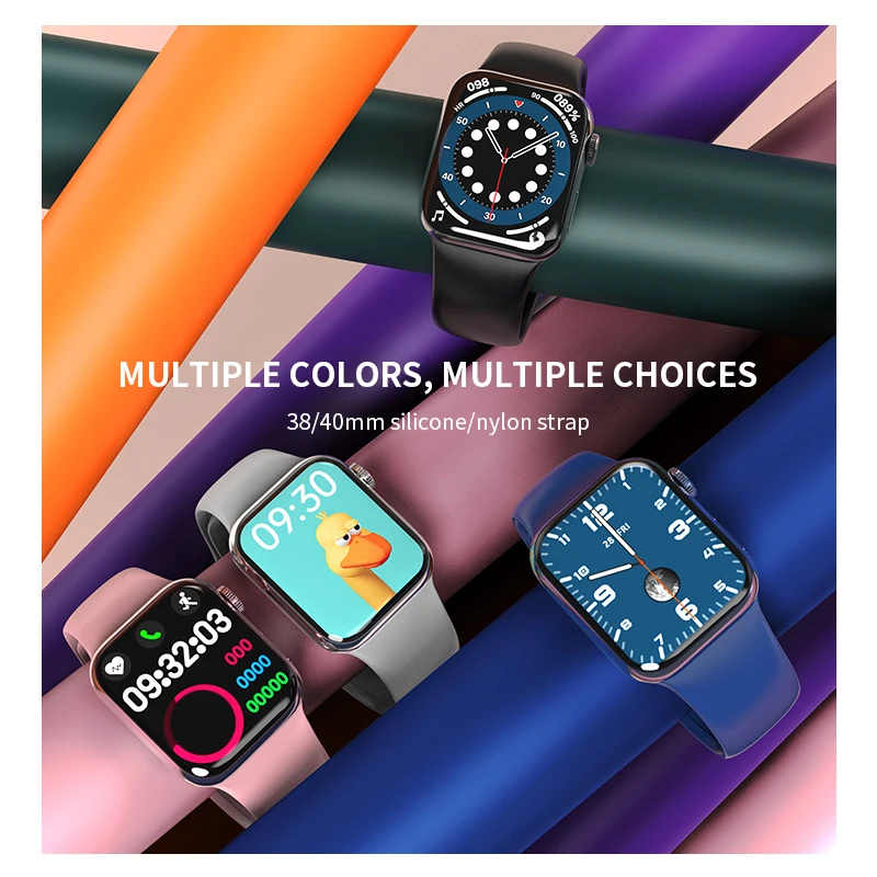 

2021 HW12 HW16 Full Screen Smart Watch 44MM 40MM Women Men HW22 Smartwatch With Password Split Screen Bluetooth PK IWO 13 FK88