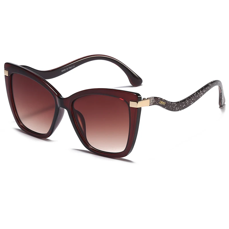 

New Fashion Sunglasses Women 2021 Luxury Designer Black Cat Eye Oversized Sunglasses Female Gradient Sun Glasses Oculos 32232