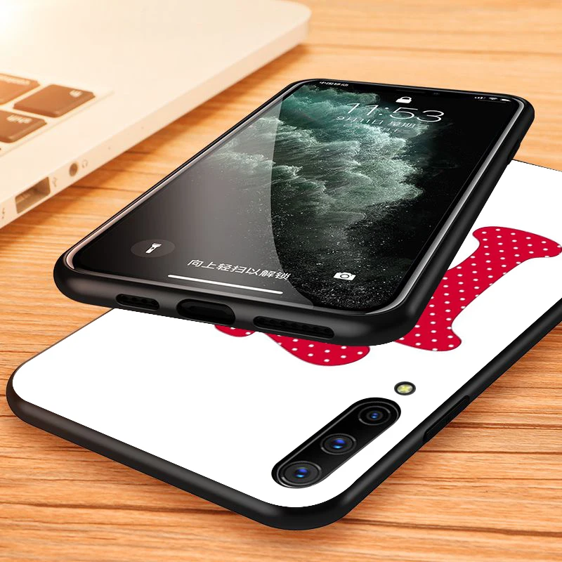 

Disney Mickey Mouse Fashion Letter for Samsung Galaxy A90 A80 A70S A70 A60 A50 A40 A30 A20 A10 A2 Core Black Phone Case