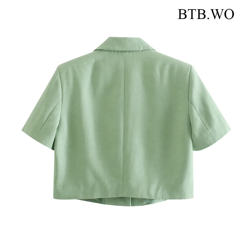 

BTB.WO Two Piece Set Women Summer Loose Fashion Print Short Sleeve Beach Cropped Blouse And Casual Shorts Women Sets