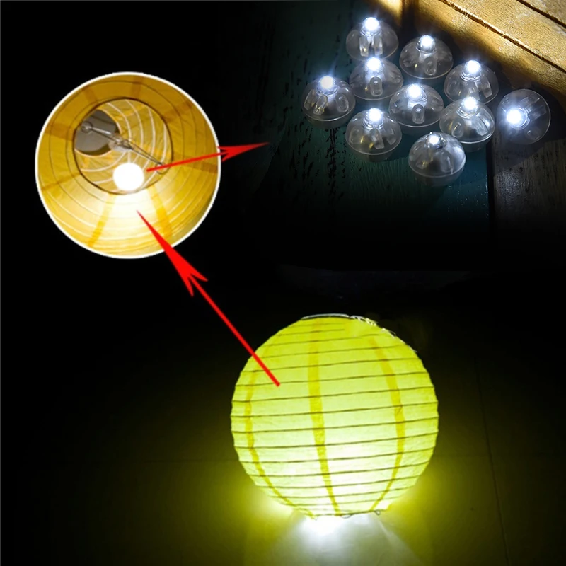 10 шт. светодиодный светящийся шар светящиеся семицветные огни маленькое