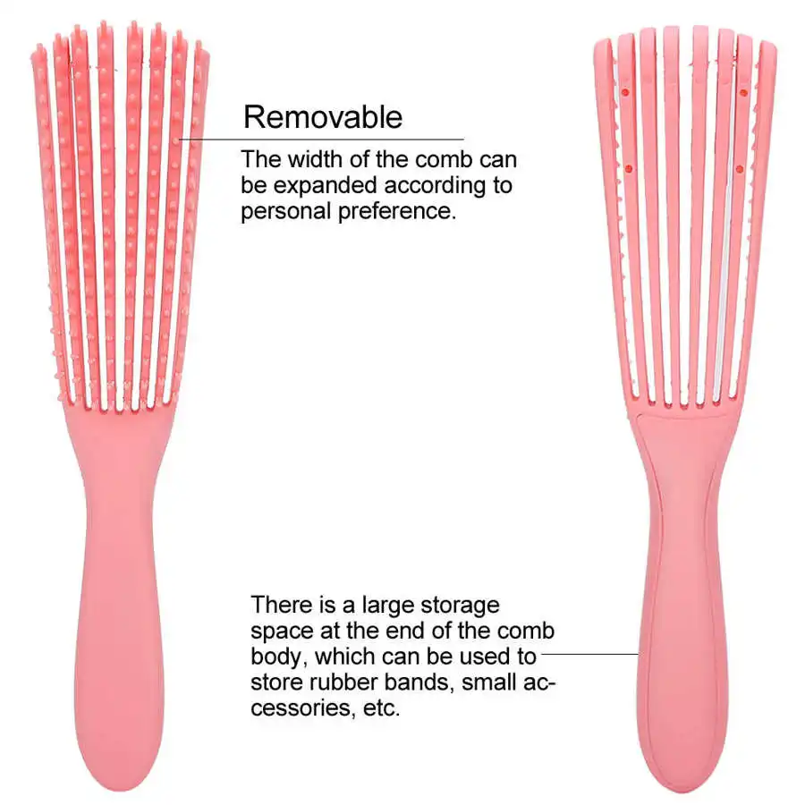 

Anti-Static Barber Hair Massage Comb Professional Hairdressing Hair Salon Curved Combs Octopus-shaped Nucleus Teeth Adjustable