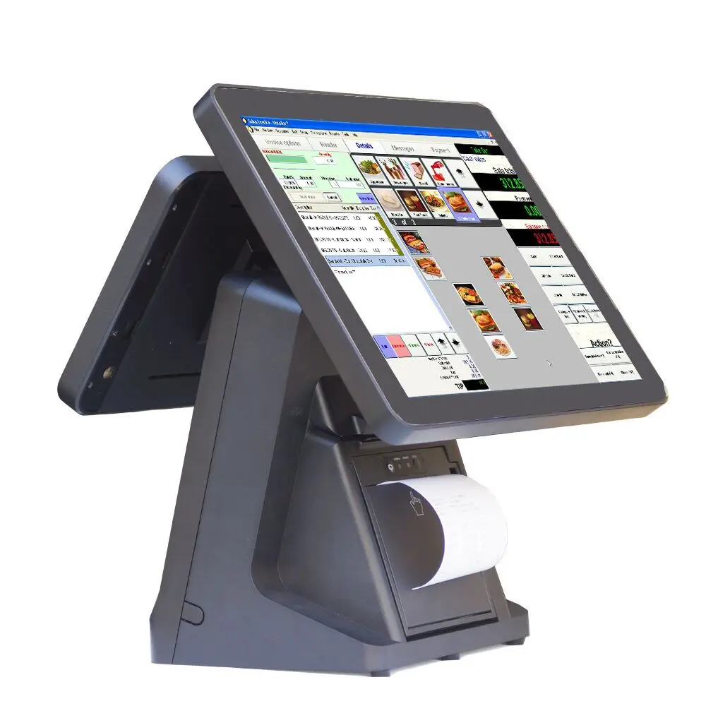 ПК кассовый аппарат двойной дисплей экран 15 &quotсенсорный емкостный сенсорный