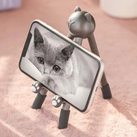 mobile phone holder creative gift cat portable desktop bracket kitten triangle stand for tablet cellphone iphone ipad pro