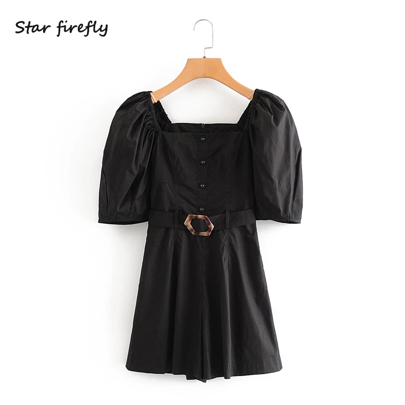 Звездный модный тонкий комбинезон для женщин 2020 летний Повседневный однобортный