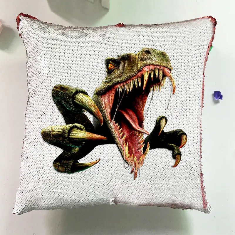 Diy 3d фото дивана Двусторонняя раскладная Подушка с блестками чехол забавная