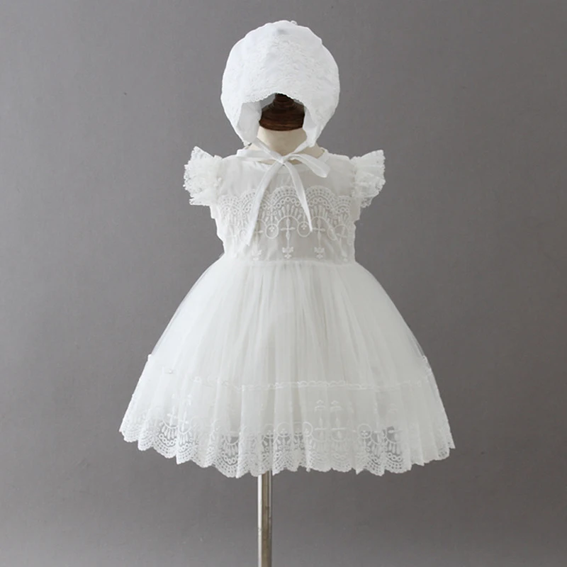 Baby Christening Dresses for Girls Birthday Party Wedding Infant Clothing Bebes Summer LZ433 | Детская одежда и обувь