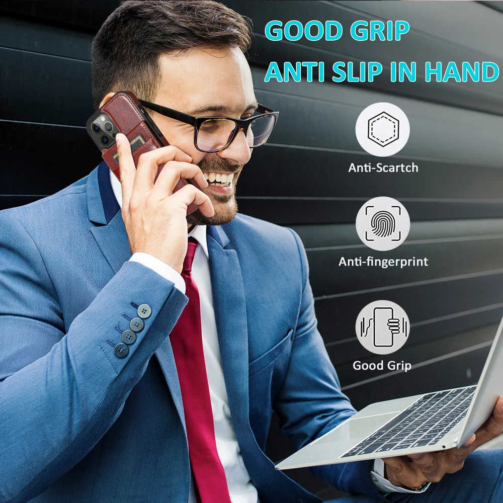 

KISSCASE Vertical Flip Card Holder Leather Case For iPhone 11 6 6S Plus X XR XS Max Retro Cover For iPhone 7 8 Plus Wallet Pouch