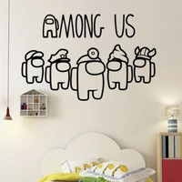 cartoon among us gaming wall sticker playroom bedroom crewmate imposter sabotage gamers wall decal vinyl home decor