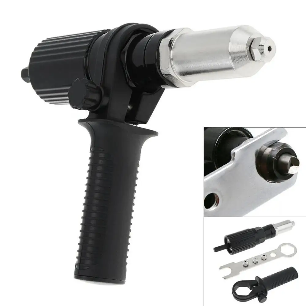 New 2.4mm To 4.8mm Electric Rivet Nut Gun Riveting Tool Cordless Riveting Drill Insert Nut Adaptor Drill AdapterInsert Nut Tool