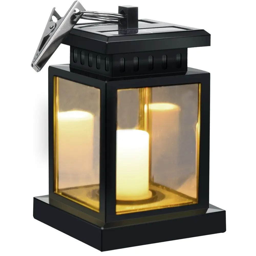 1pcs Lantern Candle Солнечный Фонарь Свеча, 1 упаковка светодиодный садовый светильник на солнечной батарее мерцающий открытый солнечный светильник Подвесной для двора садовый декоративный светильник - Испускаемый цвет: 1pcs Lantern Candle