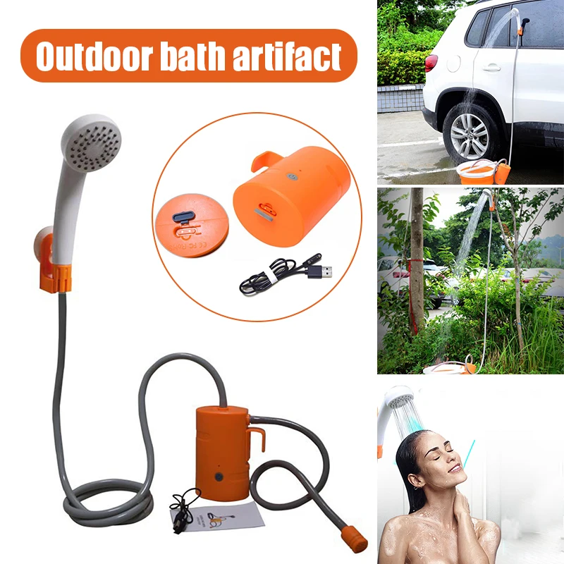 Pаспродажа Походная душевая светодиодсветодиодный портативная автомобильная мойка высокого давления мощный душ электрические водяные насосы компле...