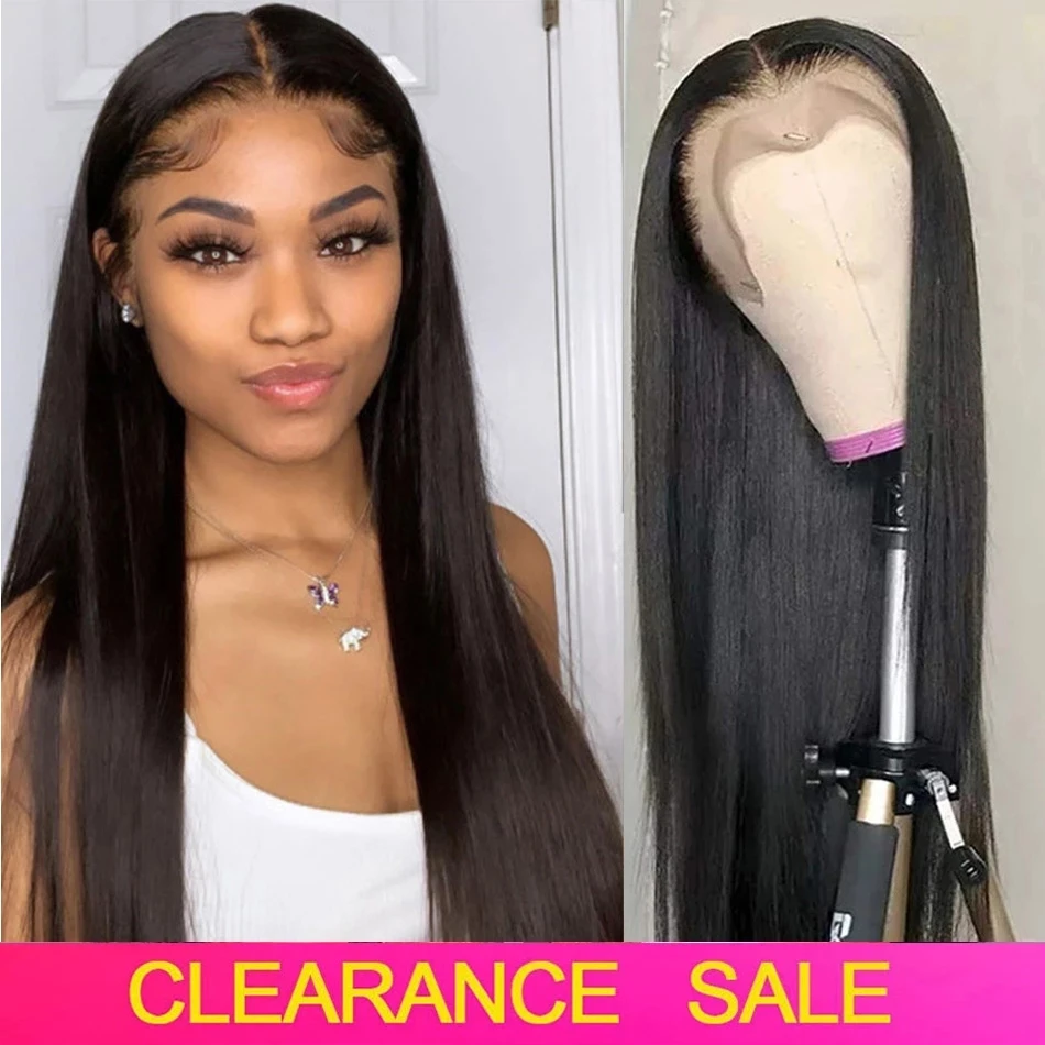 

Straight Wigs Brazilian Hair Remy Hair 180 Density T Part 30 Inch Transparent Lace Front Wig Bone Straight Lace Front Hair Wigs