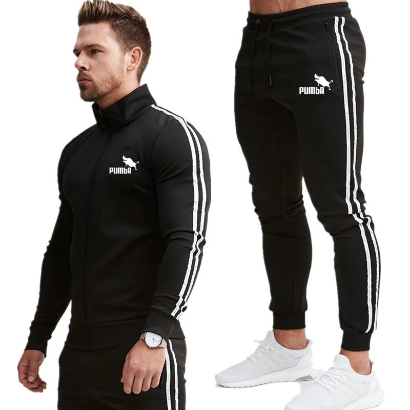 

Autumn Winter Tracksuit Men Suits Casual Sportswear Warm Zip up Sweatshirts Two Piece Sets Jacket+Pants Male Streetwear Outfit
