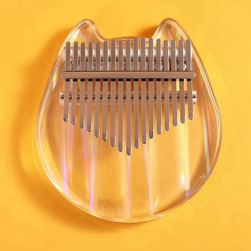 

Rainbow Kalimba 17 Key Thumb Piano Crystal Finger Piano Colorful