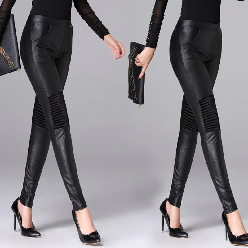 

Женские брюки, уличная одежда, Корейская Черная Женская одежда с завышенной талией, повседневные брюки, офисные облегающие брюки-карандаш