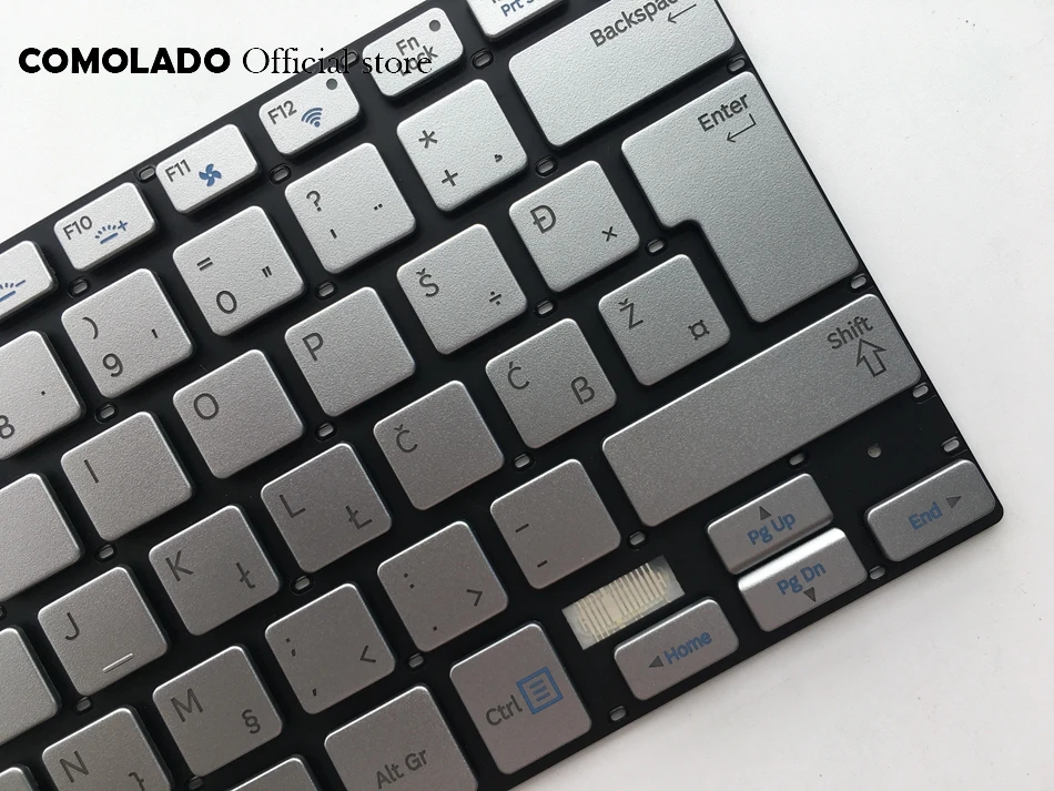 WB West Balkans Keyboard For Samsung 730U3E NP730U3E 740U3E NP740U3E silver with Backlight keyboard Layout | Компьютеры и офис