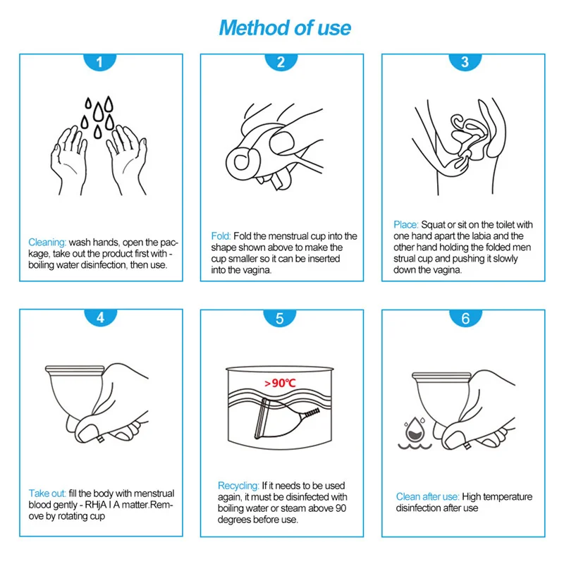 Менструальная чаша для женщин Женская гигиена медицинская силиконовая