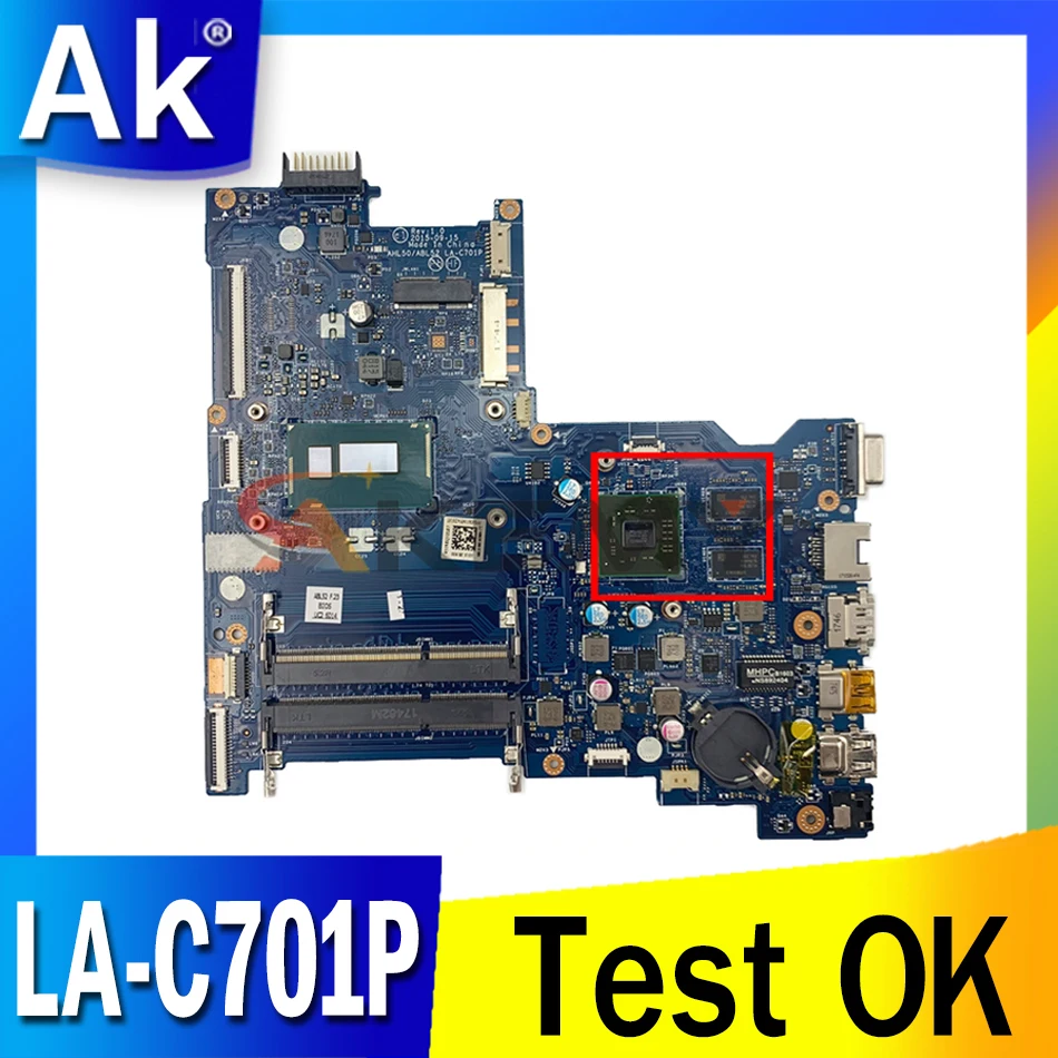 

Материнская плата для ноутбука HP 15-AC 250 G4, AHL50/ABL52 LA-C701P 816436-001 816436-501 100%, полностью протестирована