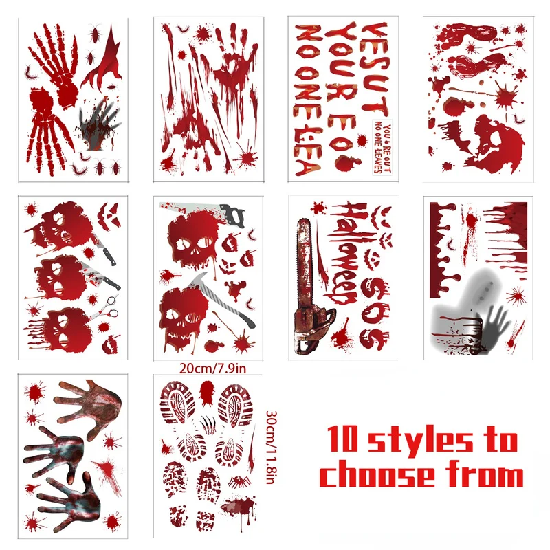 

Ужасная Наклейка на стену, окно, дверь, пол на Хэллоуин