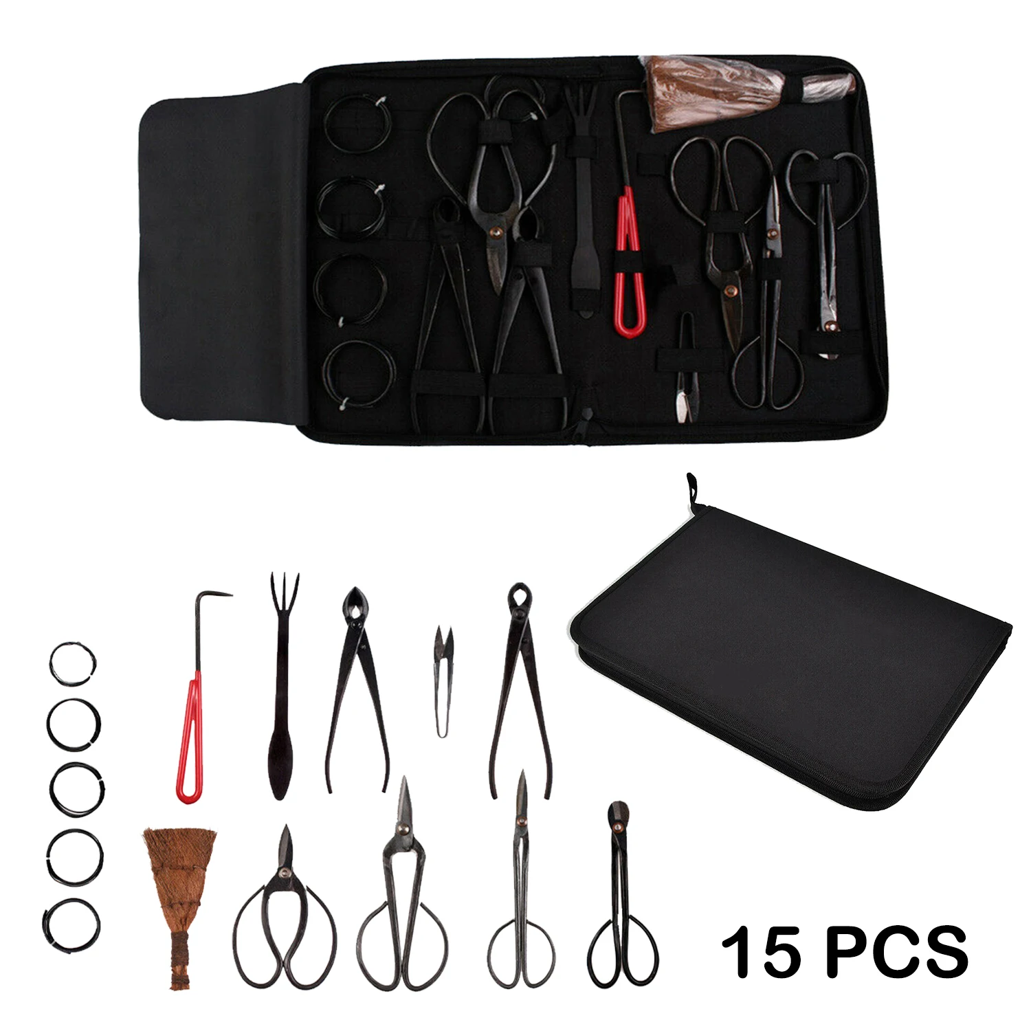 Набор ножниц из углеродистой стали с нейлоновым чехлом для сада и 15 шт. новинка