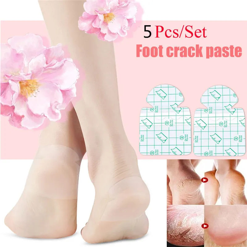 

5Pcs/Set Ultra Thin Heel Sole Water Supplement PU Film Moisture Transparent Split Foot Patch Economic