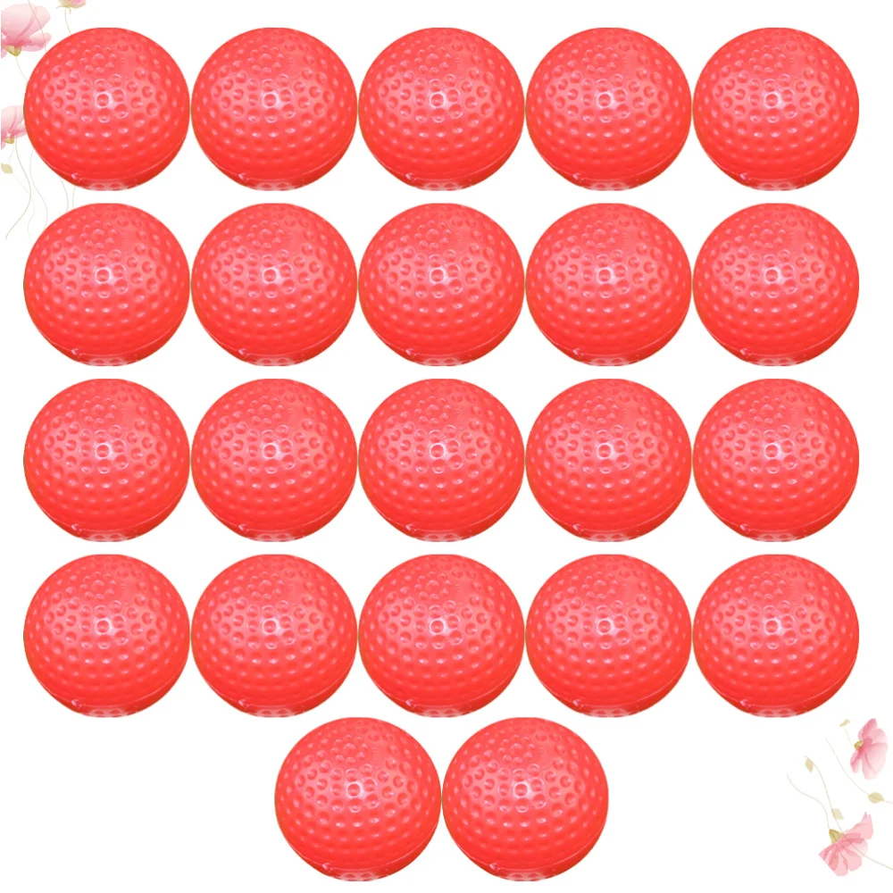 

22pcs Hollow Non-porous Swing Training Aids Indoor Double Layer Practice Balls for Indoor (White)