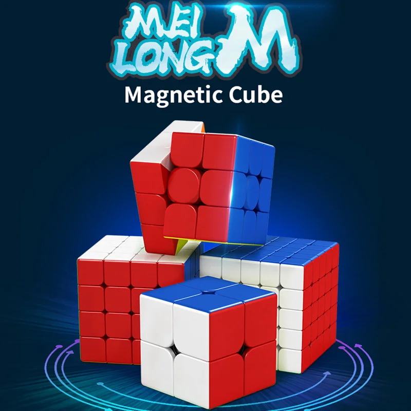 

Скоростной Магнитный магический куб MoYu Meilong M, профессиональная игрушка для взрослых, антистрессовый куб Magico 2x2 3x3 4x4 5x5 кубиков для детей