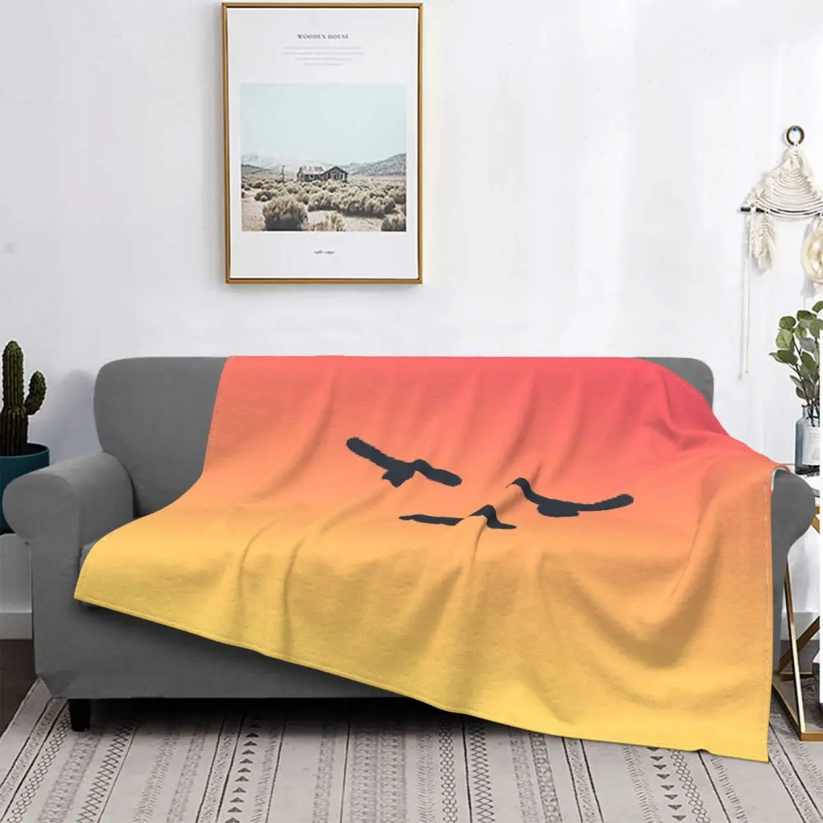 

Angry React-colcha a cuadros para cama, manta con capucha para sofá y cama, 1 unidad