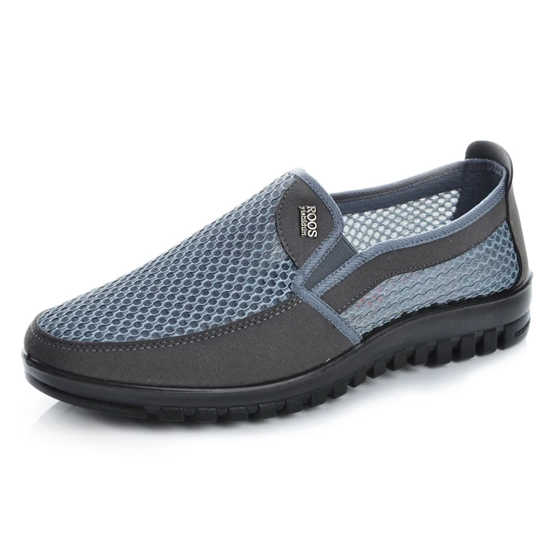 Новая мужская повседневная обувь Mazefeng без шнуровки летняя стильная сетчатая на