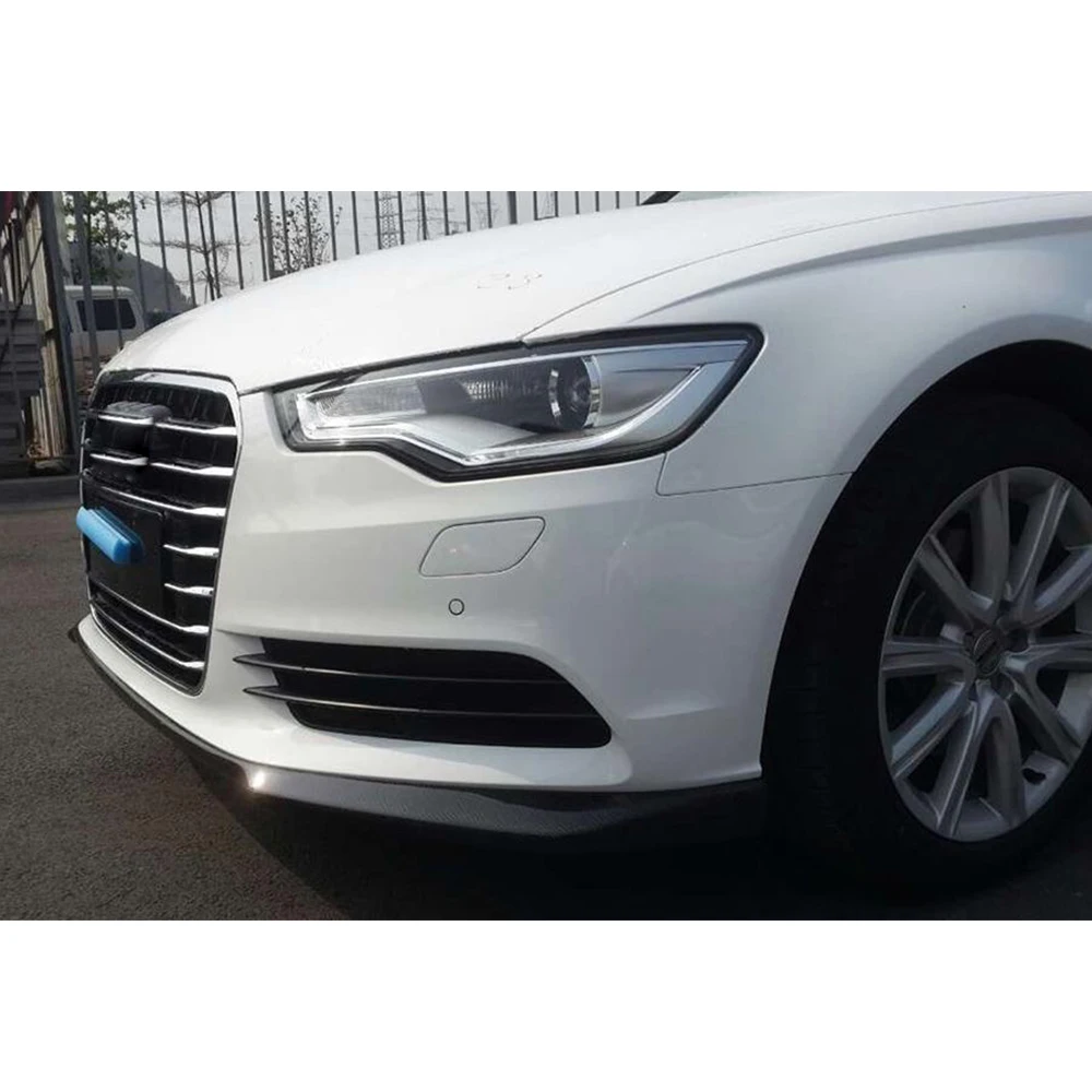Передний бампер диффузор губа спойлер для стандартного бампера Audi A6 2013 - 2015