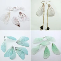 10pcslot colorful charms chiffon yarn butterfly wings pendant for diy earring jewelry making chiffon scrapping book accessories