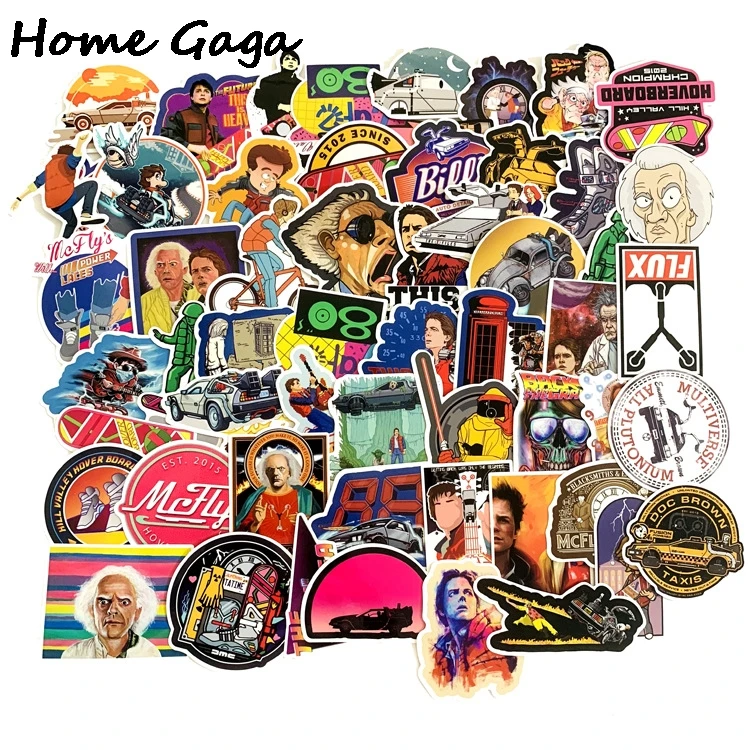

Homegaga 57pcs/set Vintage Movie Scrapbooking Stickers Waterproof Laptop Luggage Refrigerator Phone Car Album Decal D2766