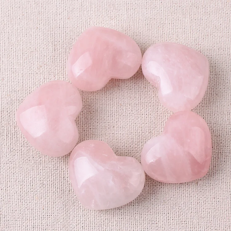 

1pcs Natural Rose Quartzs Crystal Pink Heart Chakra Healing Reiki Natural Stone Beads for Jewelry Home Decoration Accessories
