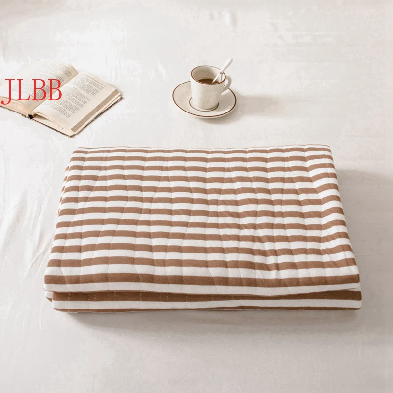 

Summer throw blanket washed cotton Patchwork Quilt yarn dyed thin duvet 100% cotton stripe bedding comforter 1pc queen 2020 new