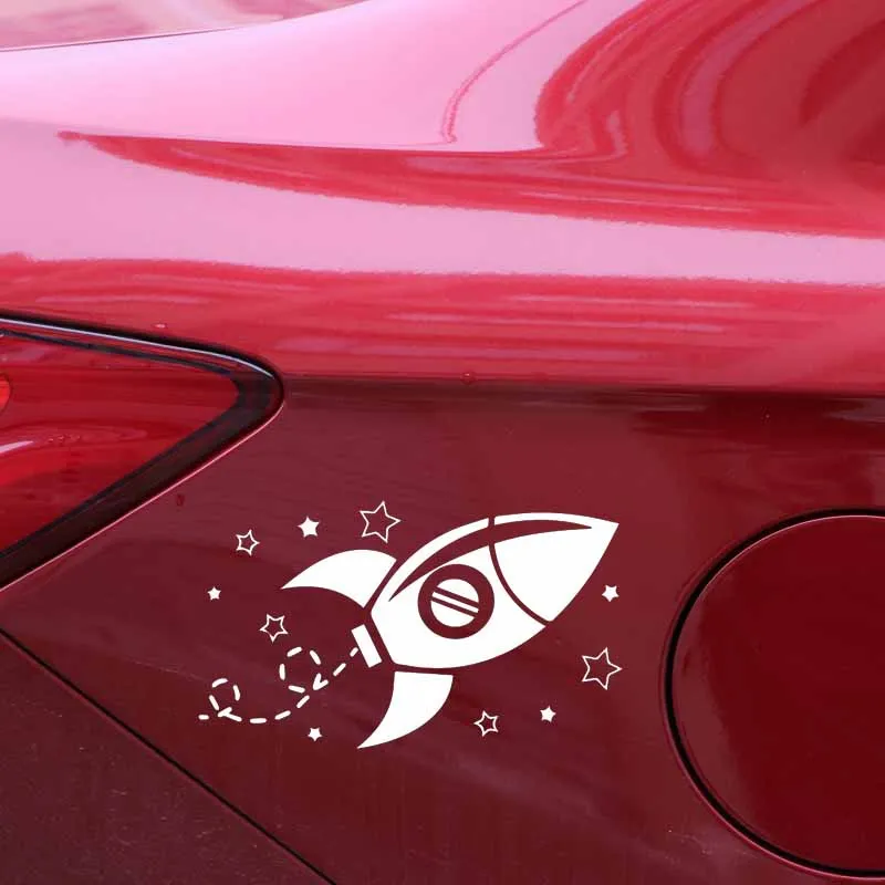 

Starry Sky Airplane Dream Rocket Exquisite PVC Decal Car Sticker Accessory Decoration ZWW-2740, 15.4cm * 9.1cm