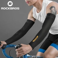 rockbros bike anti uv protection arm sleeves men women mtb road ice silk arm warmers outdoor sports summer cycling arm sleeves