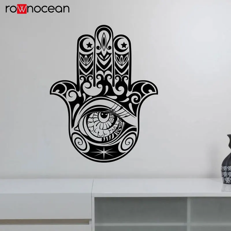 Хамса рука Африканский узор сглаза Фатимы стикер стены винил домашний Декор