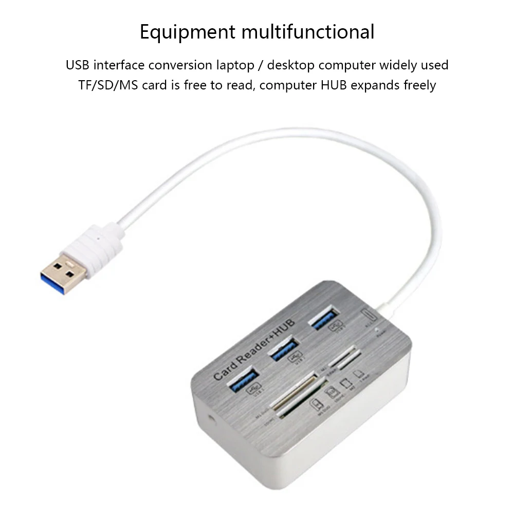 USB HUB 3.0 Multi Splitter 3 Ports Card Reader Hub Super Speed Micro Hab for Computer Accessories | Компьютеры и офис