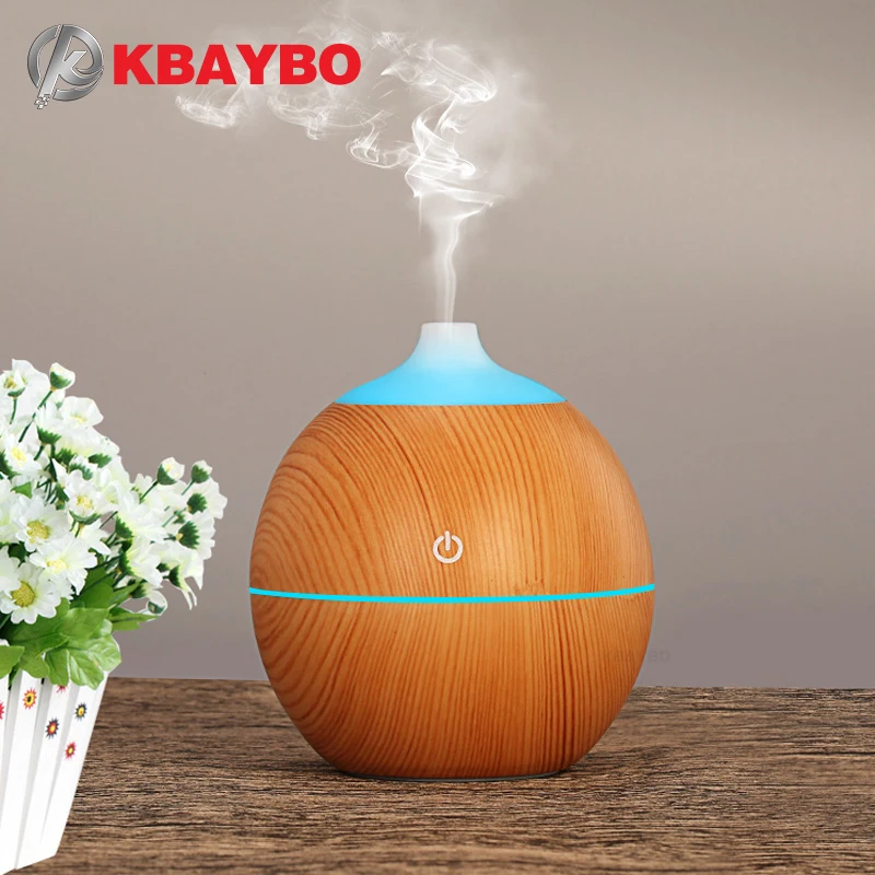KBAYBO 130 мл USB Арома эфирные масла диффузор ультразвуковой древесины увлажнитель