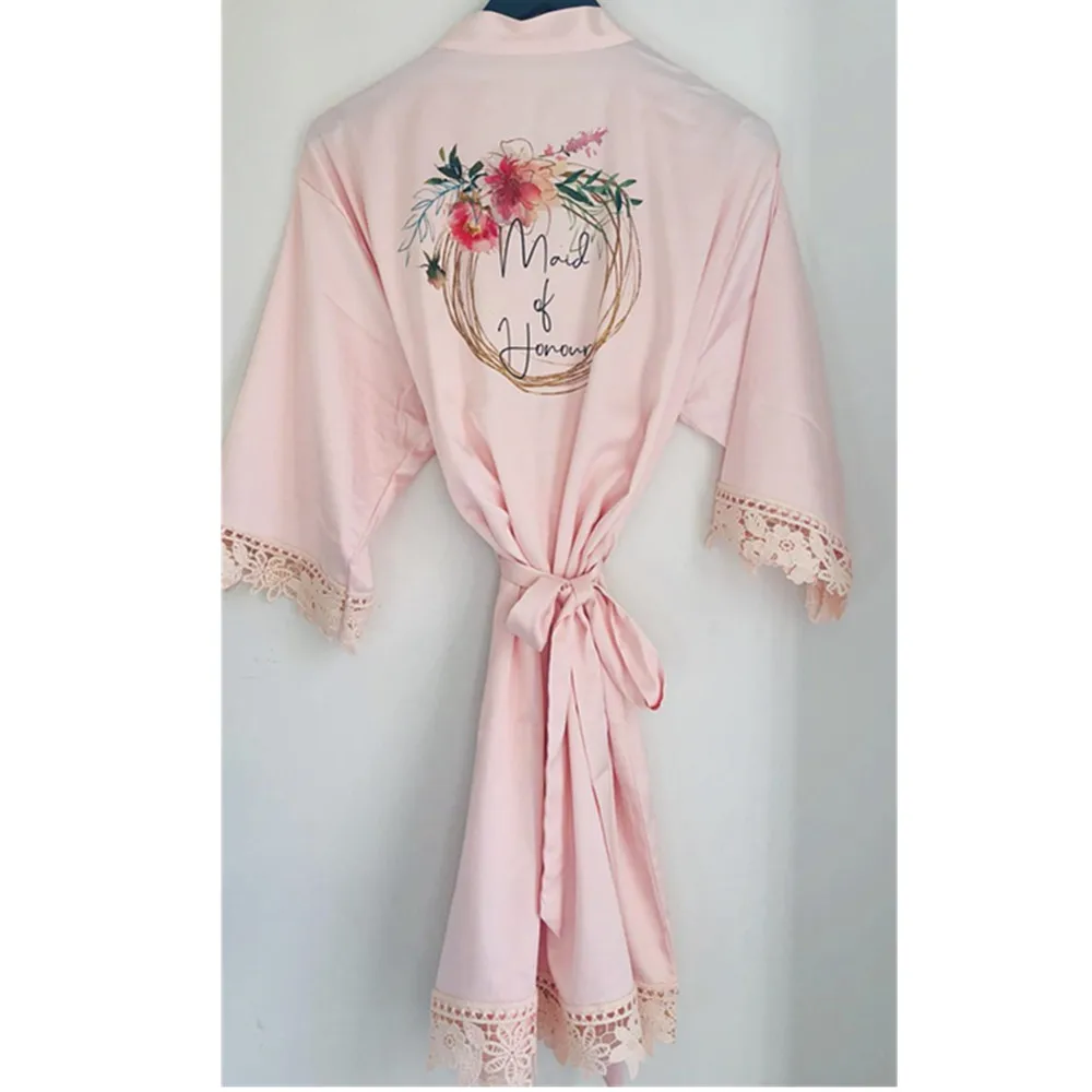 Свадебные вечерние кружевные цветочный венок халат персонализированные