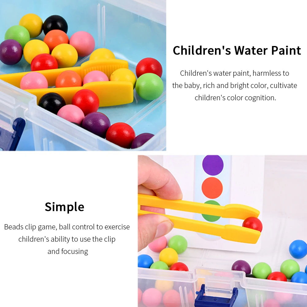 

Educational Colorful Children Logic For Kids Teaching Aids Clip Beads Test Tube Toy Montessori Training Gift Early Learning
