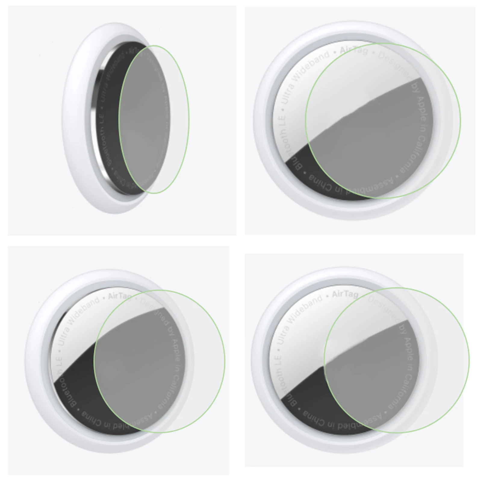 

5 Pcs For Air Tags Tracker TPU HD Protective Film For Apple Airtags Key Finder Locator Trackers Anti-scratch Protector Films
