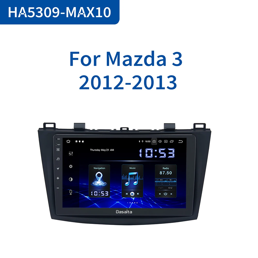 Автомобильное Авторадио Dasaita 9 дюймов IPS Android 10 0 для Mazda 3 GPS 2010 2011 2012 DSP