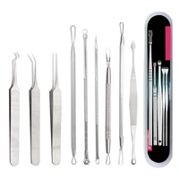 blackhead remover tool black head acne blemish pimple extractor acne needles tweezer pore cleaner face cleansing tools skin care
